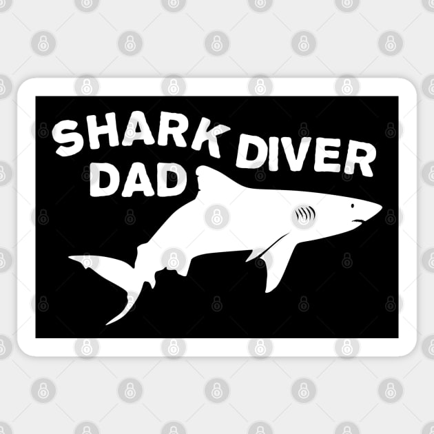 Shark diver dad Sticker by TMBTM